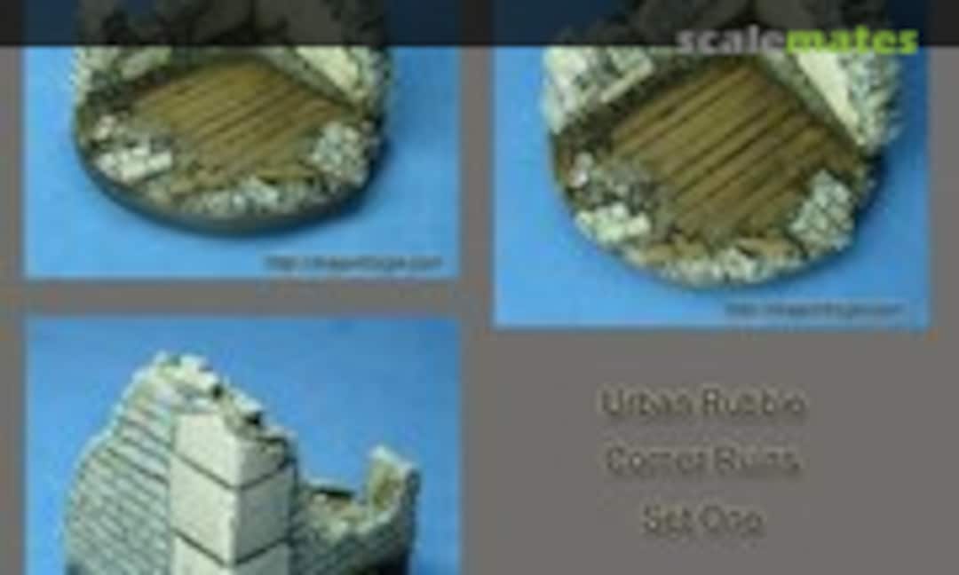 No 60 mm Large Round Base Urban Rubble Wasteland (Dragon Forge RBUR-022) RBUR-022