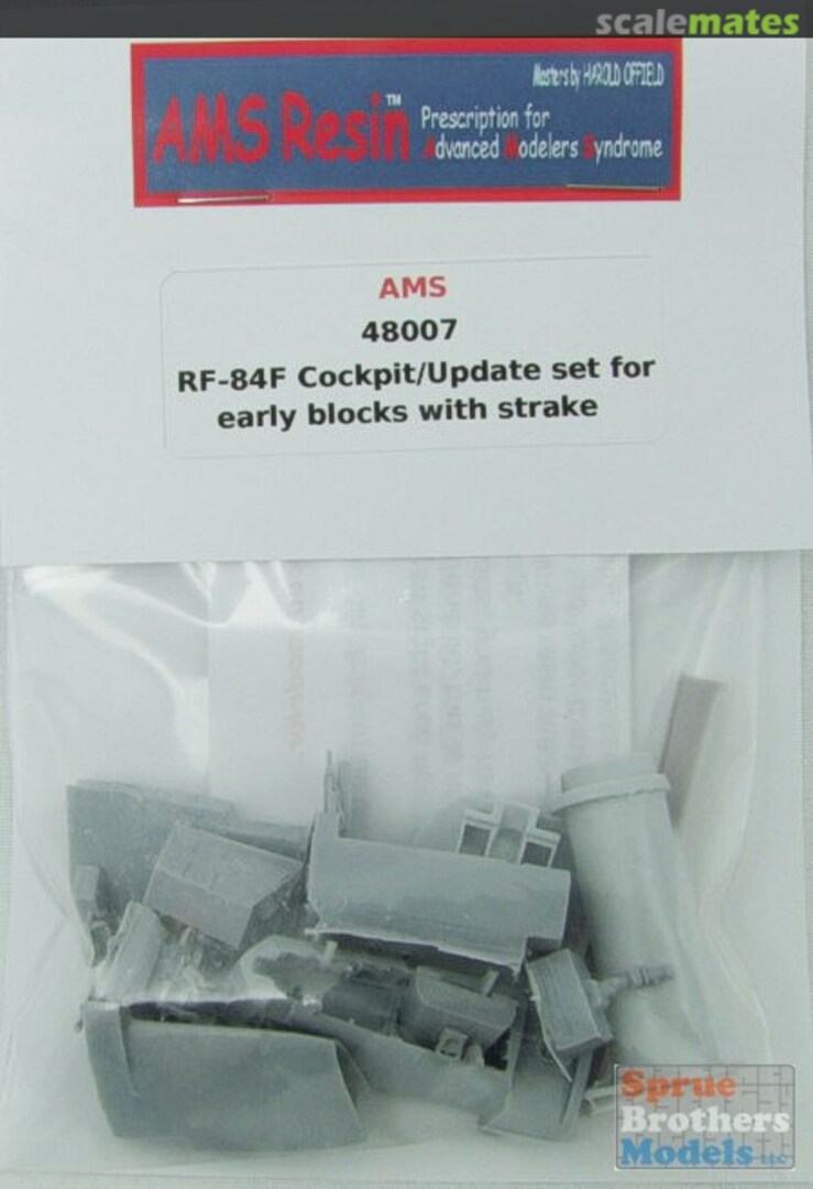 Boxart RF-84F Cockpit/Update Set for Early Blocks with Strake 48007 AMS Resin Boxart RF-84F Cockpit/Update Set for Early Blocks with Strake 48007 AMS Resin