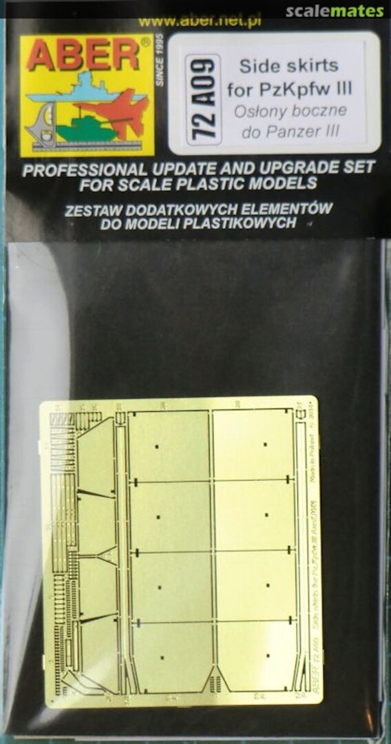 Boxart Side skirts for PzKpfw III 72A09 Aber Boxart Side skirts for PzKpfw III 72A09 Aber