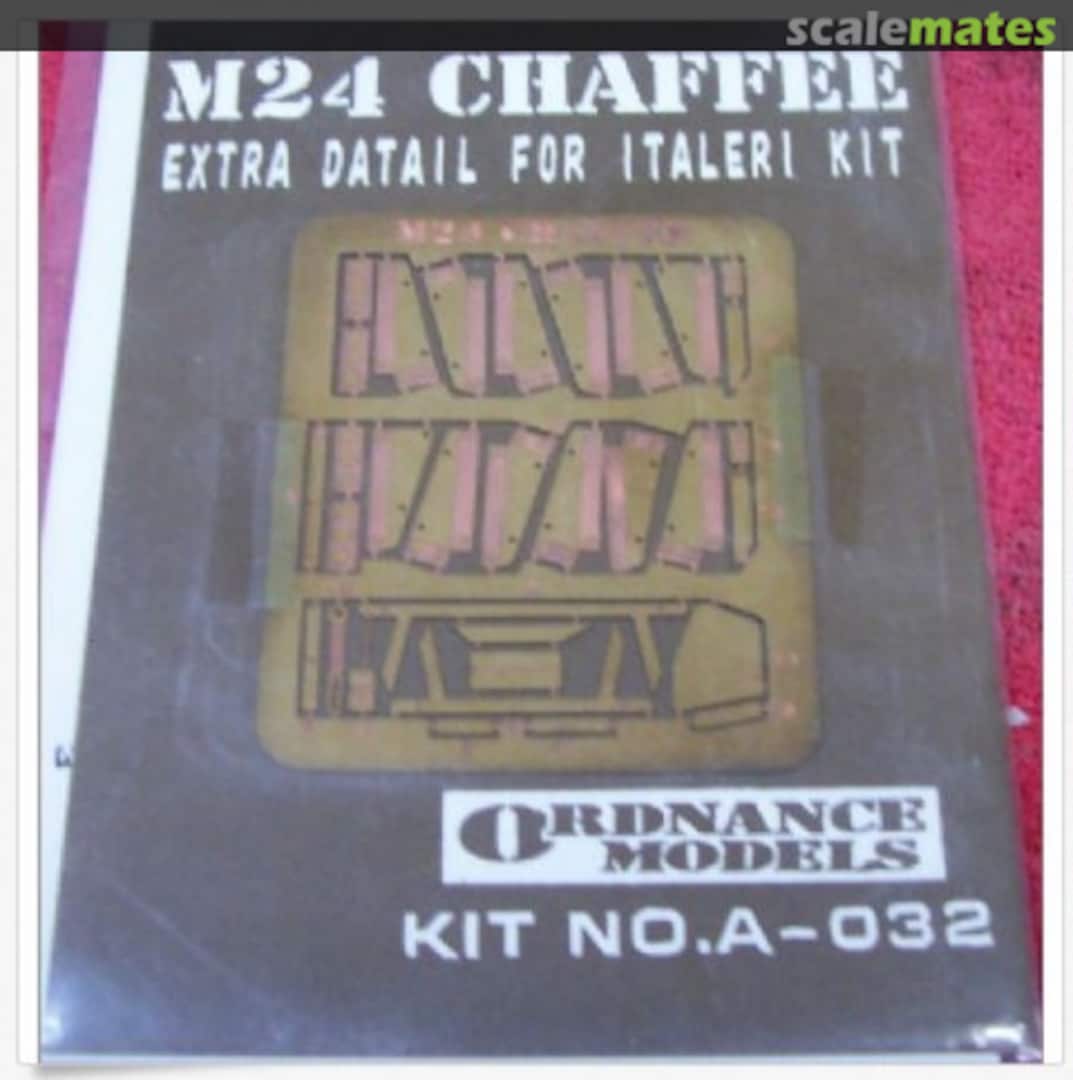 Boxart M-24 Chaffee Detail Set A-032 Ordnance Models Boxart M-24 Chaffee Detail Set A-032 Ordnance Models