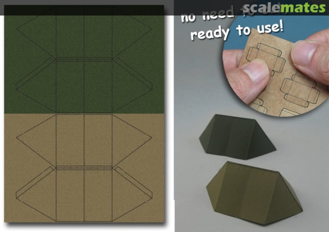 Boxart WWII US Army Shelter Tent for Diorama PPA3077 J's Work