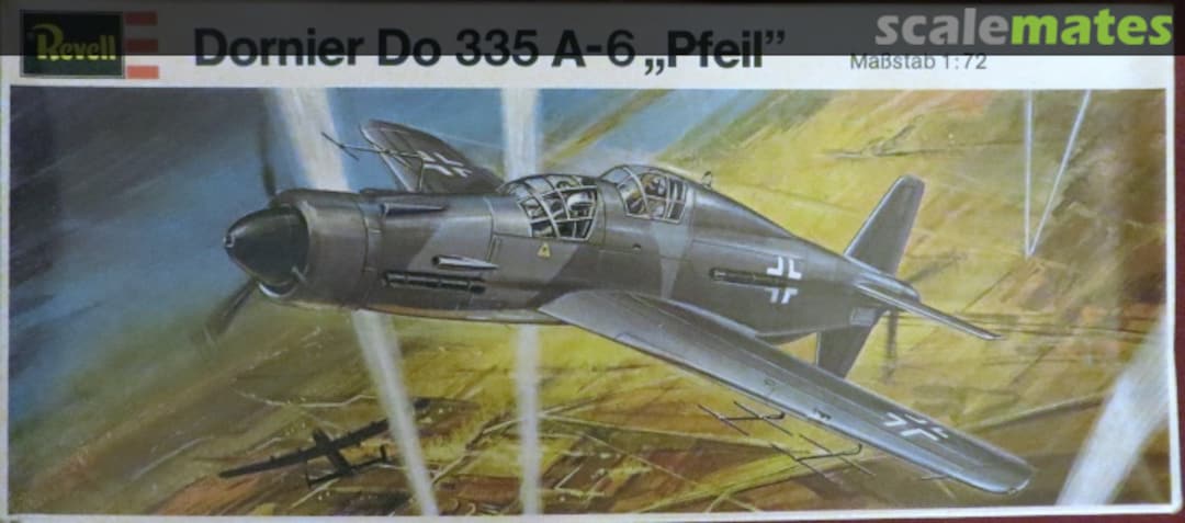 Boxart Dornier Do 335 A-6 "Pfeil" H-96-0389 Revell Boxart Dornier Do 335 A-6 "Pfeil" H-96-0389 Revell