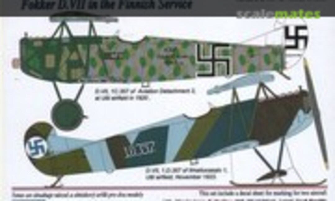 1:32 Fokker D.VII in the Finnish Service w/Decals (AML AMLC2017) AMLC2017