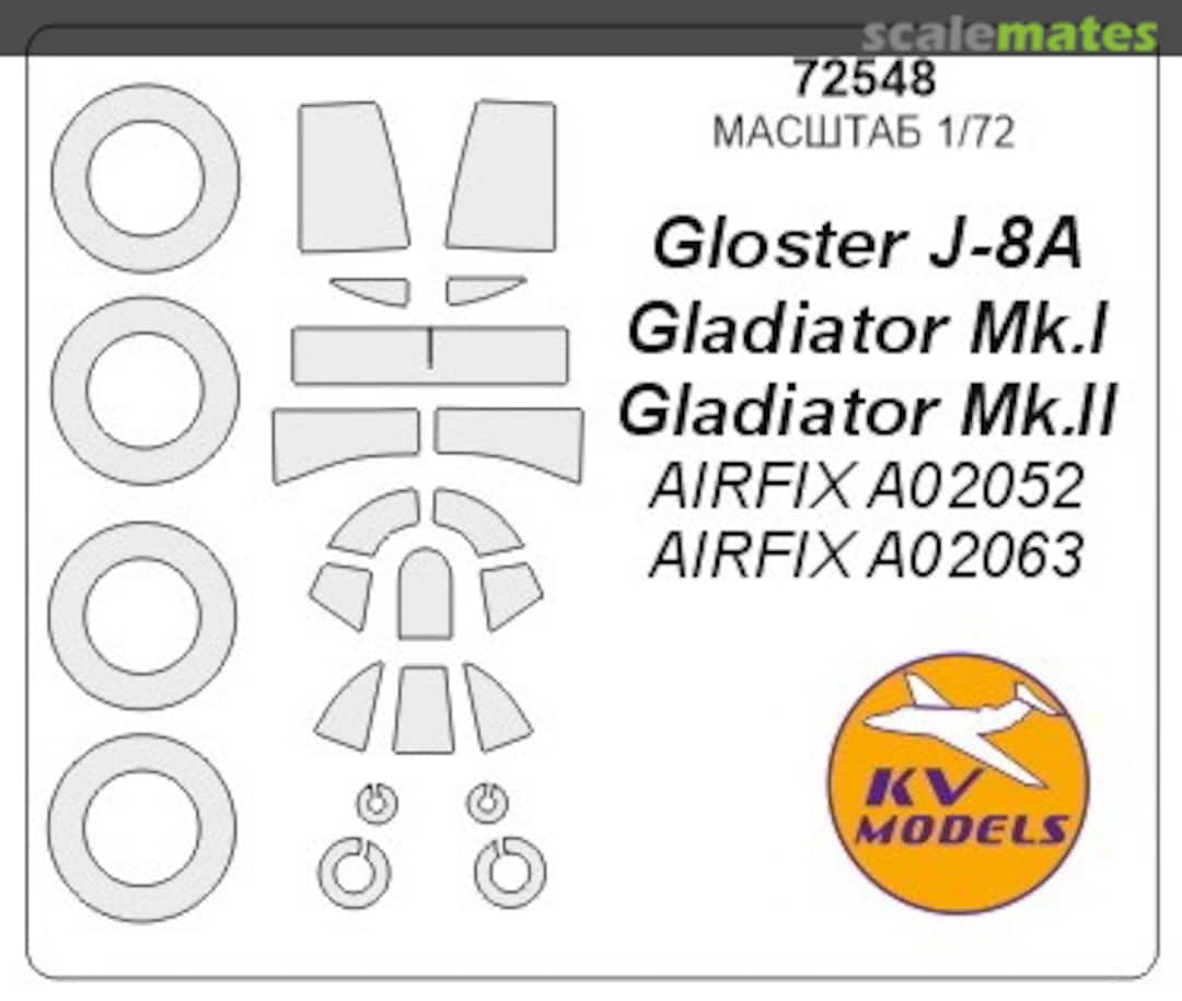 Boxart Gloster J-8A / Gladiator Mk.I / Gladiator Mk.II 72548 KV Models Boxart Gloster J-8A / Gladiator Mk.I / Gladiator Mk.II 72548 KV Models