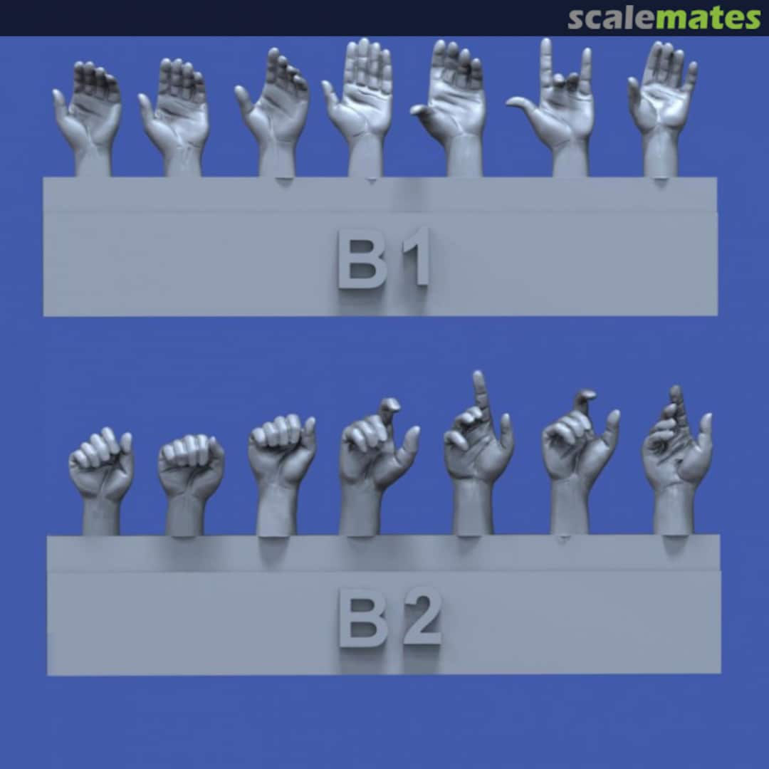 Boxart Assorted hands set No.2 840 Royal Model Boxart Assorted hands set No.2 840 Royal Model