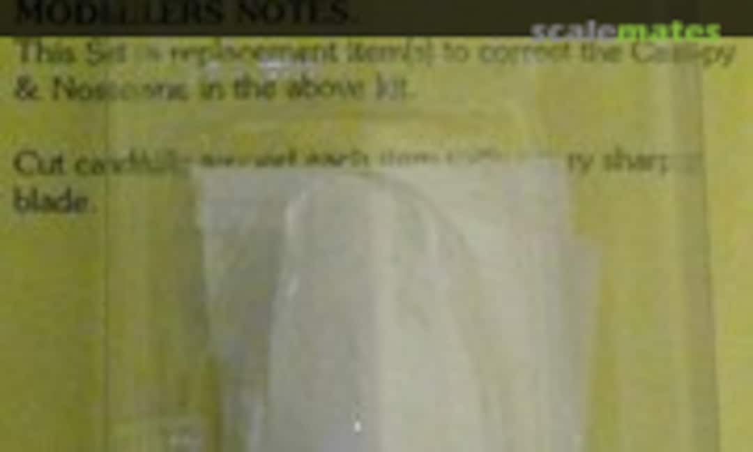 1:48 Canberra B.20 Bomber Canopy & Nosecone (Pete's Hangar PHC 48001)