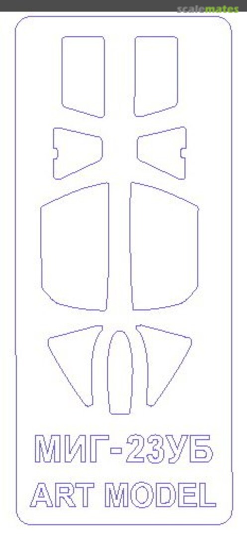 Boxart Masks MIG-23UB 72071 KV Models Boxart Masks MIG-23UB 72071 KV Models