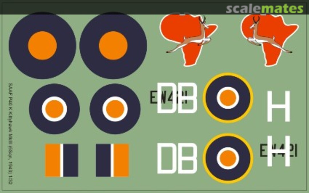 Boxart SAAF Curtiss P40 K Kittyhawk MkIII MAV-480199 MAV Decals Boxart SAAF Curtiss P40 K Kittyhawk MkIII MAV-480199 MAV Decals