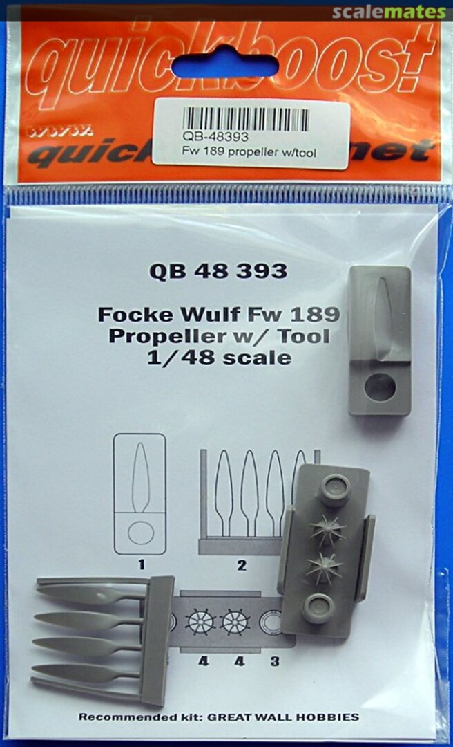 Boxart Fw 189 - Propeller w/ Tool QB 48 393 Quickboost
