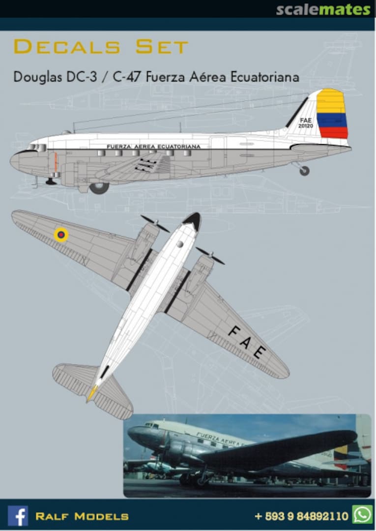 Boxart Douglas C-47 RM 020-72 Ralf Models Boxart Douglas C-47 RM 020-72 Ralf Models