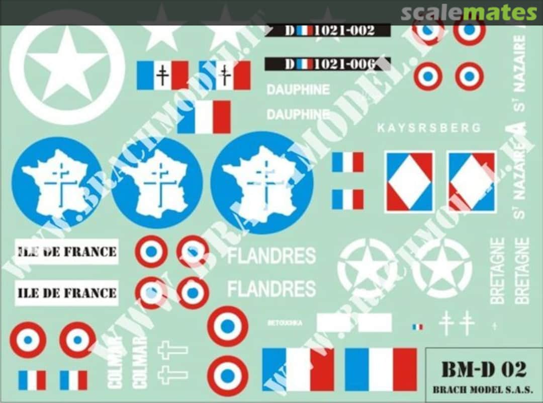 Boxart German vehicles in French service 1944/45 BM-D02 Brach Model Boxart German vehicles in French service 1944/45 BM-D02 Brach Model