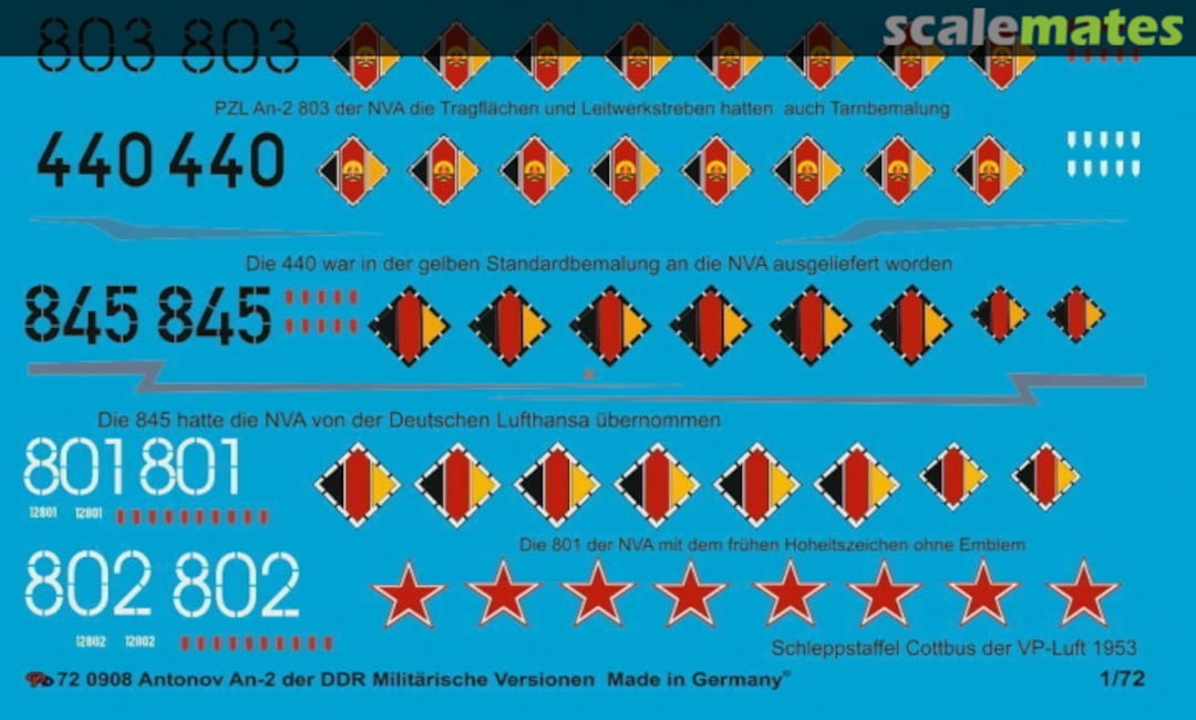 Boxart Antonov An-2 DDR Militärmaschinen 72 0908 Peddinghaus-Decals Boxart Antonov An-2 DDR Militärmaschinen 72 0908 Peddinghaus-Decals