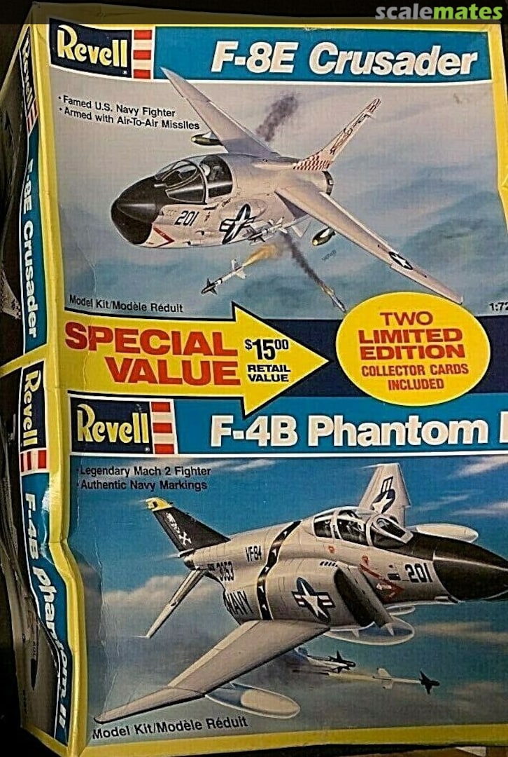 Boxart F-8E Crusader & F-4B Phantom II 6167 Revell Boxart F-8E Crusader & F-4B Phantom II 6167 Revell