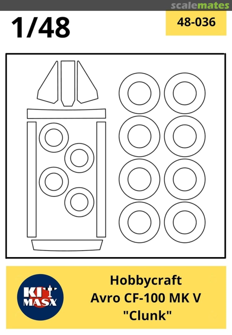 Boxart Avro CF-100 Mk V "Clunk" 48-036 Kit Masx Boxart Avro CF-100 Mk V "Clunk" 48-036 Kit Masx