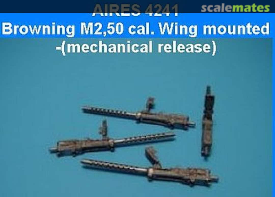 Boxart Browning M2 50 cal. Wing mounted (mechanical release) 4241 Aires Boxart Browning M2 50 cal. Wing mounted (mechanical release) 4241 Aires