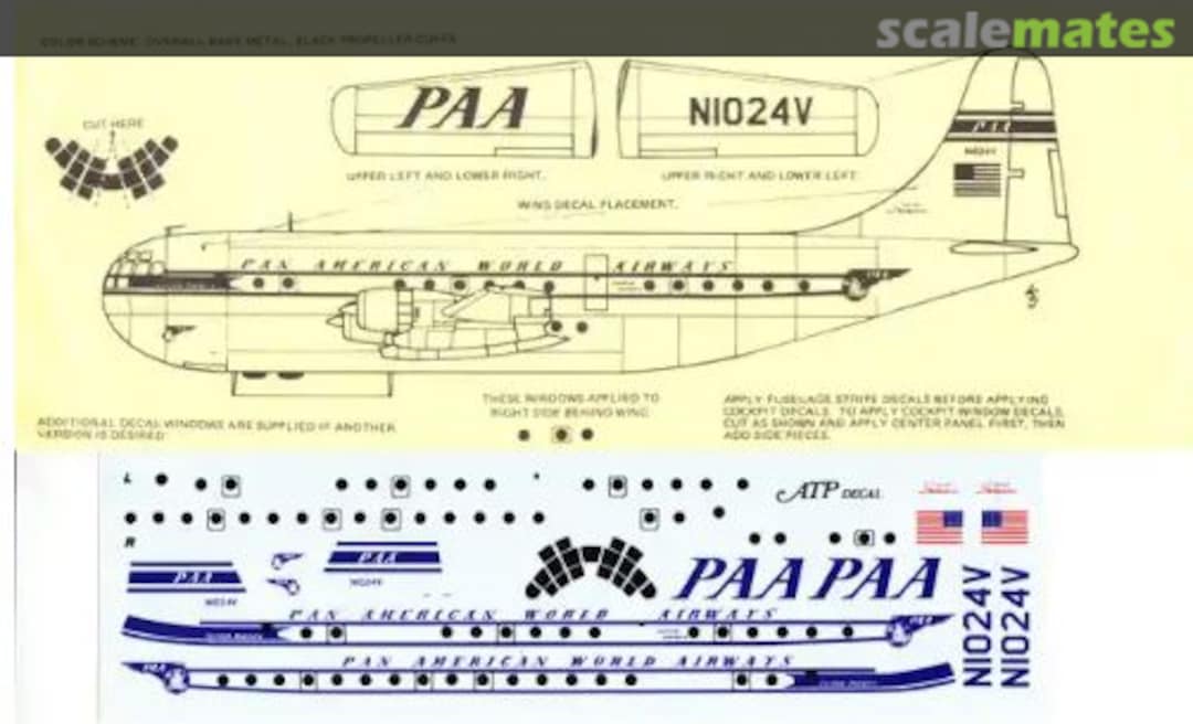 Boxart Pan American World Airways B-377 Stratocruiser AD5018 ATP Airliners America
