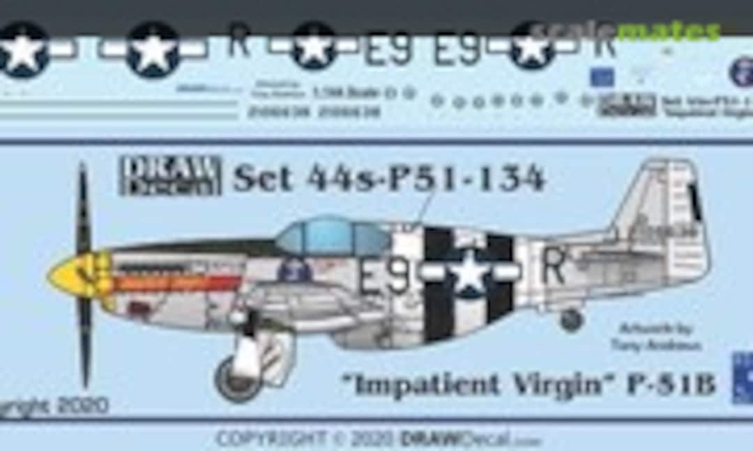 1:144 “Impatient Virgin” P-51B (Draw Decal 44-P51-134) 44-P51-134