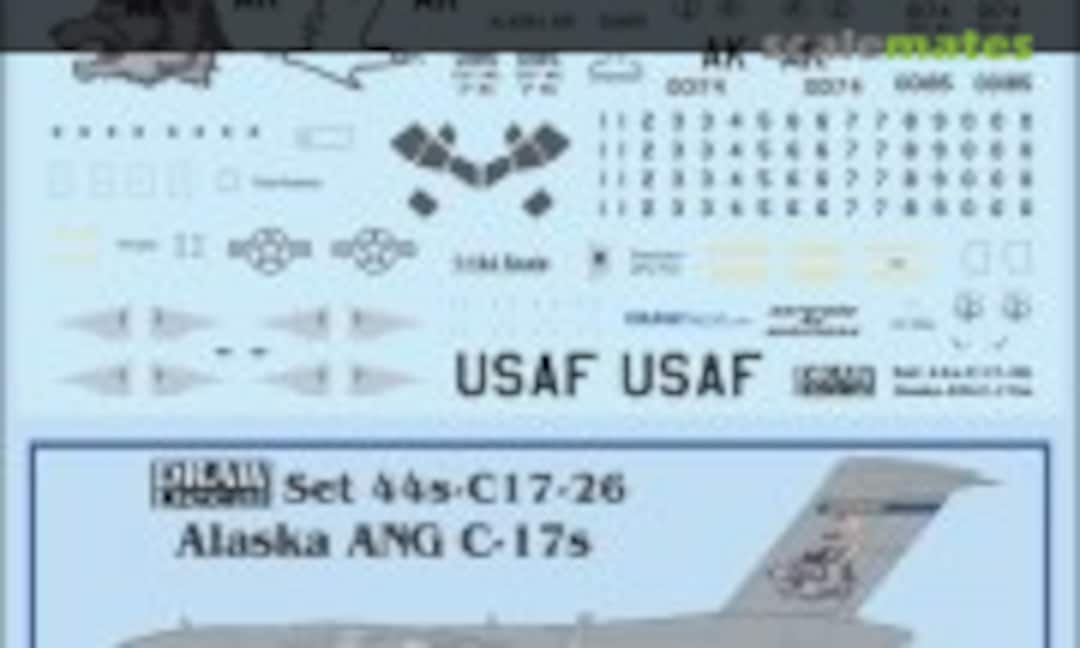 1:144 Alaska ANG C-17s (Draw Decal 44-C17-26) 44-C17-26