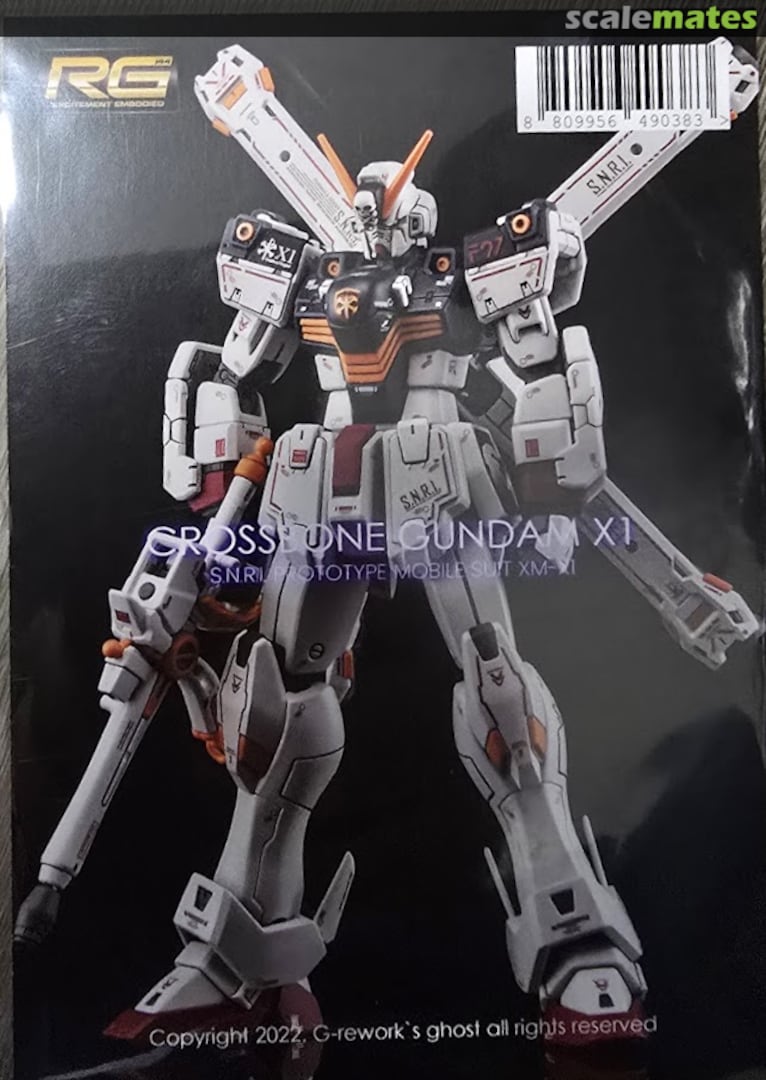 Boxart RG Crossbone Gundam X1 Decal Sheet RGX1 G Rework Boxart RG Crossbone Gundam X1 Decal Sheet RGX1 G Rework