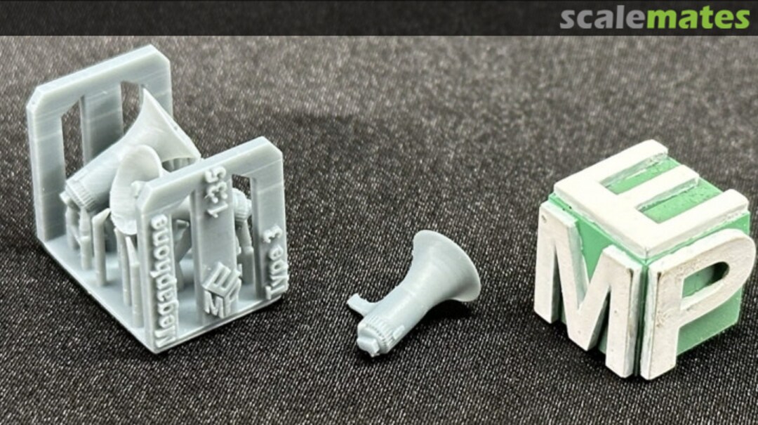 Boxart Megaphone - type 3 - 2 pieces 35080118 EMP3d Boxart Megaphone - type 3 - 2 pieces 35080118 EMP3d