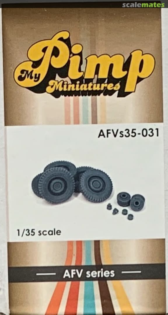 Boxart US jeep willys road wheels (weighted) AFVs35-031 Pimp my Miniatures Boxart US jeep willys road wheels (weighted) AFVs35-031 Pimp my Miniatures