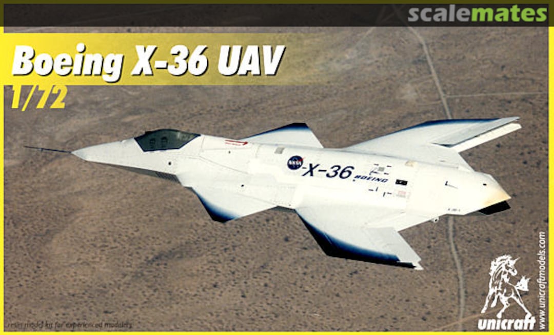 Boxart Boeing X-36 UAV 1176 Unicraft Models Boxart Boeing X-36 UAV 1176 Unicraft Models