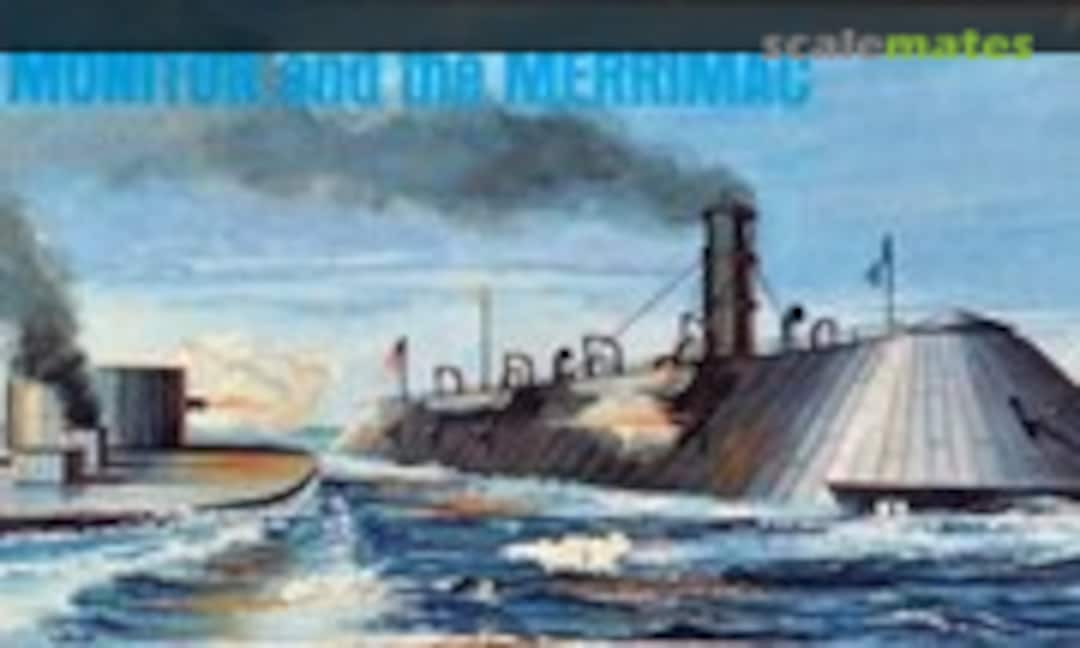 1:297 The Monitor and the Merrimac (LIFE-LIKE Hobby Kits 09257)