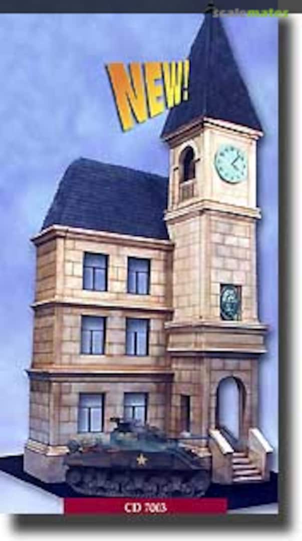 Boxart European Town Hall & Clock CD 7003 Custom Dioramics Boxart European Town Hall & Clock CD 7003 Custom Dioramics