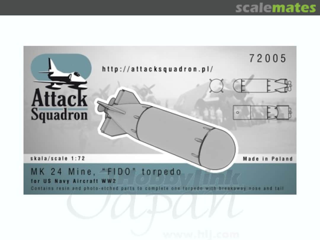 Boxart MK 24 Mine, FIDO torpedo 72005 Attack Squadron Boxart MK 24 Mine, FIDO torpedo 72005 Attack Squadron