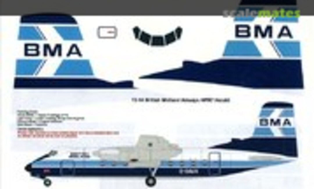 1:72 British Midland Herald (26 Decals 72-14)