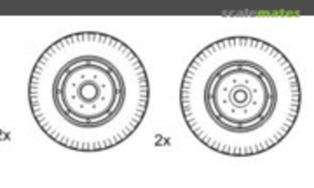1:35 Q.Chevrolet 4x4 wheels10,5x20 Cross Country (Dunlop) (CMK B35004) B35004