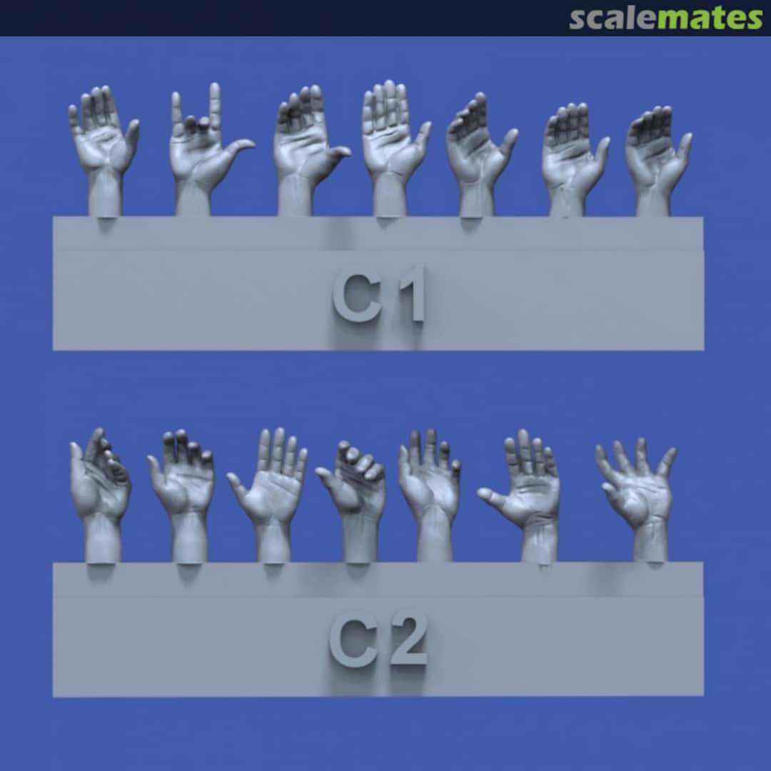 Boxart Assorted hands set No.3 841 Royal Model Boxart Assorted hands set No.3 841 Royal Model