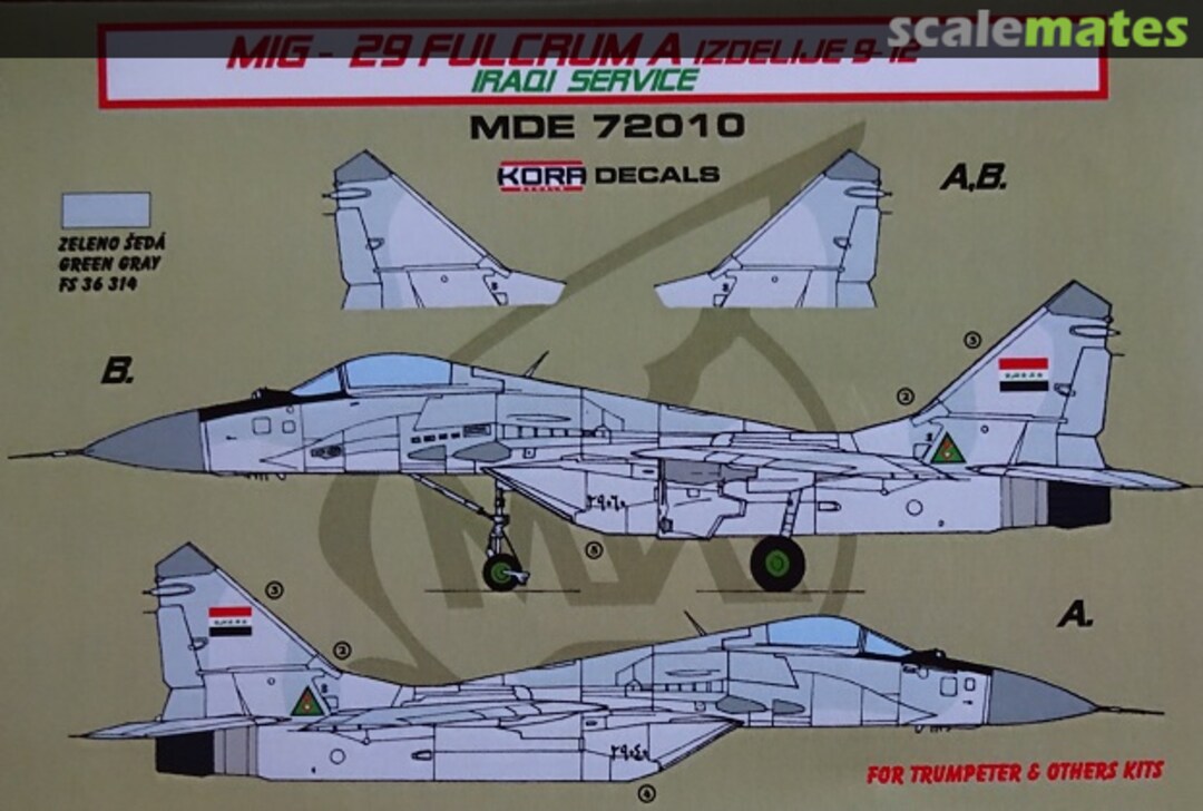 Boxart MIG-29 Fulcrum A Izdelije 9-12 MDE 72010 Kora Models Boxart MIG-29 Fulcrum A Izdelije 9-12 MDE 72010 Kora Models