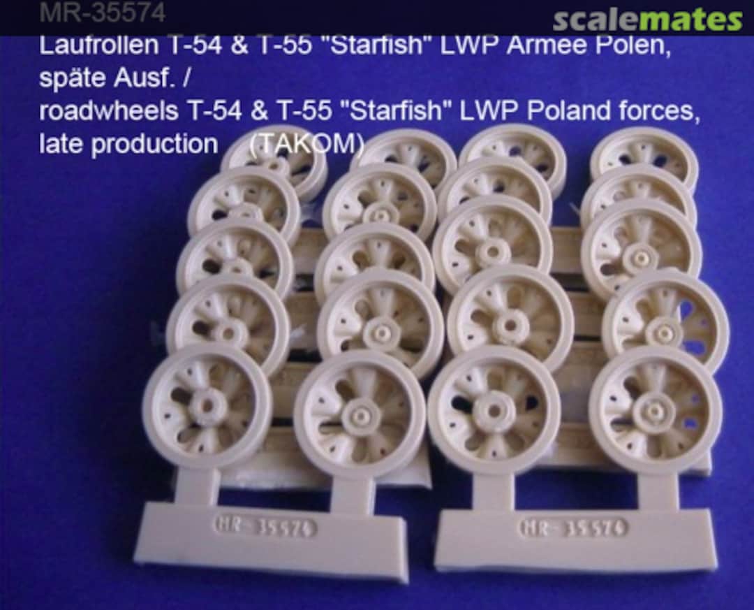 Boxart Laufrollen T-54 / T-55 Starfish LWP late Version MR-35574 MR Modellbau Boxart Laufrollen T-54 / T-55 Starfish LWP late Version MR-35574 MR Modellbau