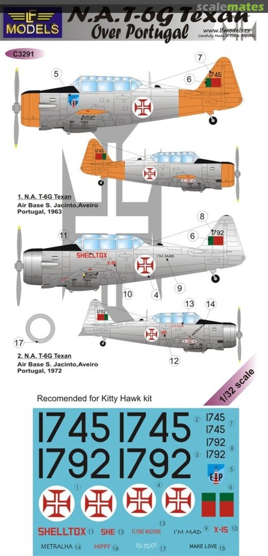 Boxart N.A. T-6G Texan C3291 LF Models Boxart N.A. T-6G Texan C3291 LF Models