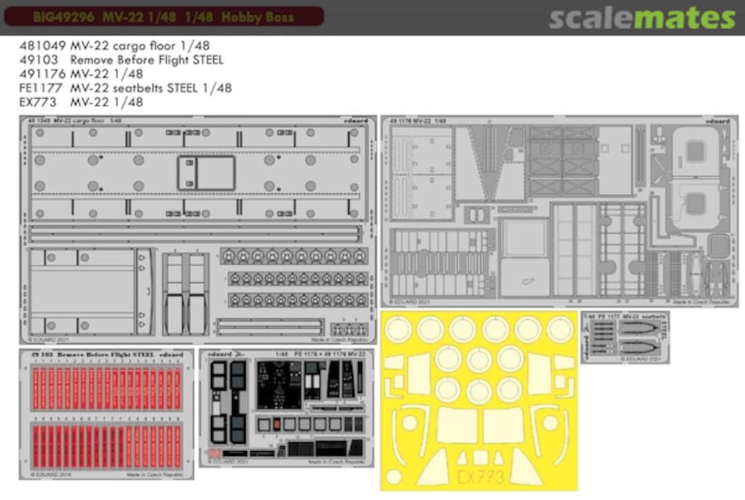 Contents MV-22 Osprey BIG49296 Eduard Contents MV-22 Osprey BIG49296 Eduard