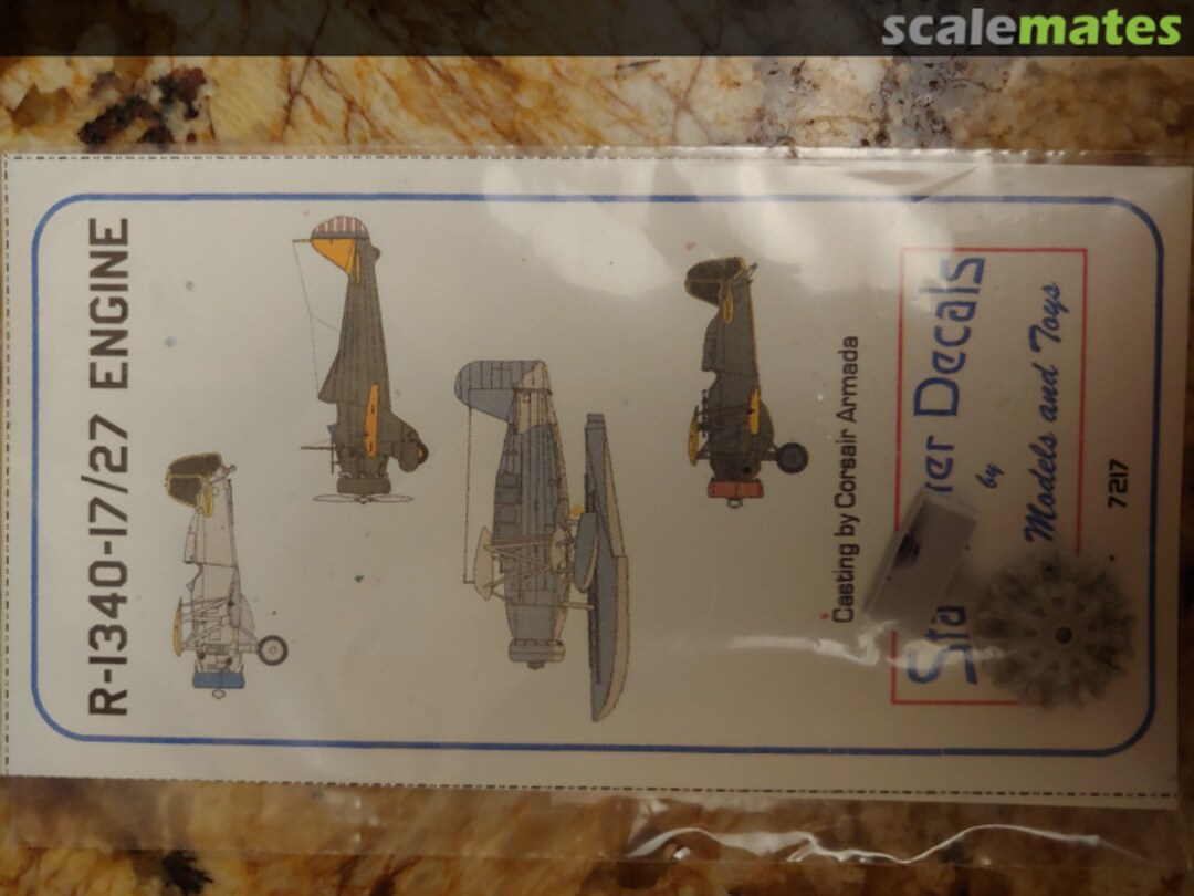 Boxart P&W R-1340-17/27 Engine 7217 Starfighter Decals Boxart P&W R-1340-17/27 Engine 7217 Starfighter Decals