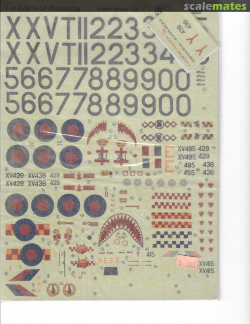 Boxart F-4K/M RAF Phantoms A48-2 Almark Decals Boxart F-4K/M RAF Phantoms A48-2 Almark Decals