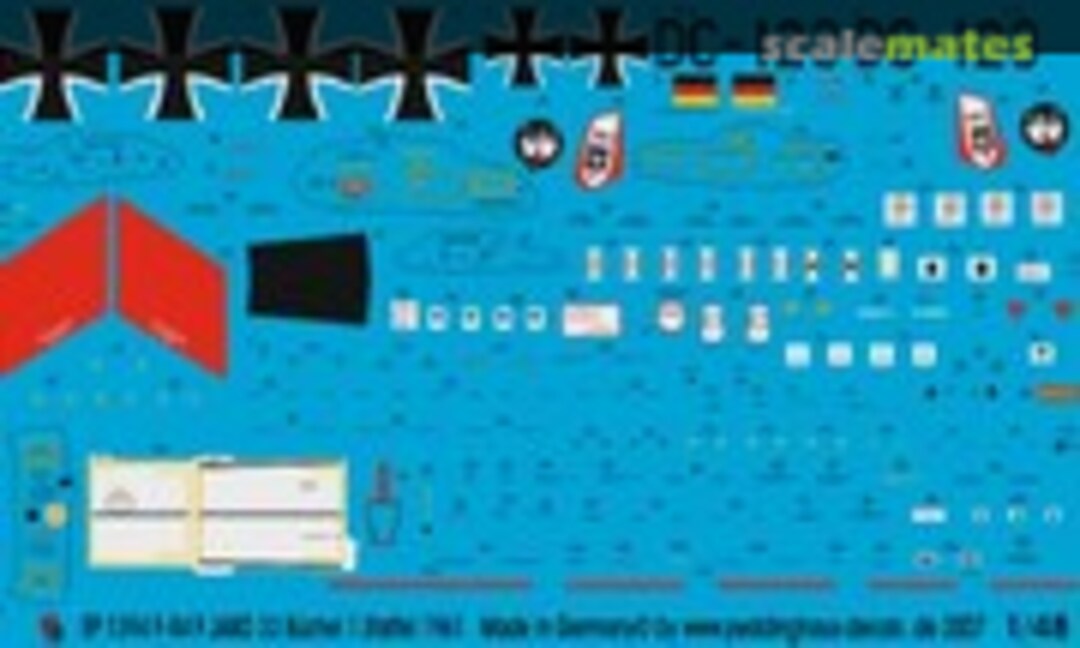 1:48 F-84F Bundesluftwaffe JABO 33 Büchel 1. Staffel 1961 (Peddinghaus-Decals EP 1394) EP 1394