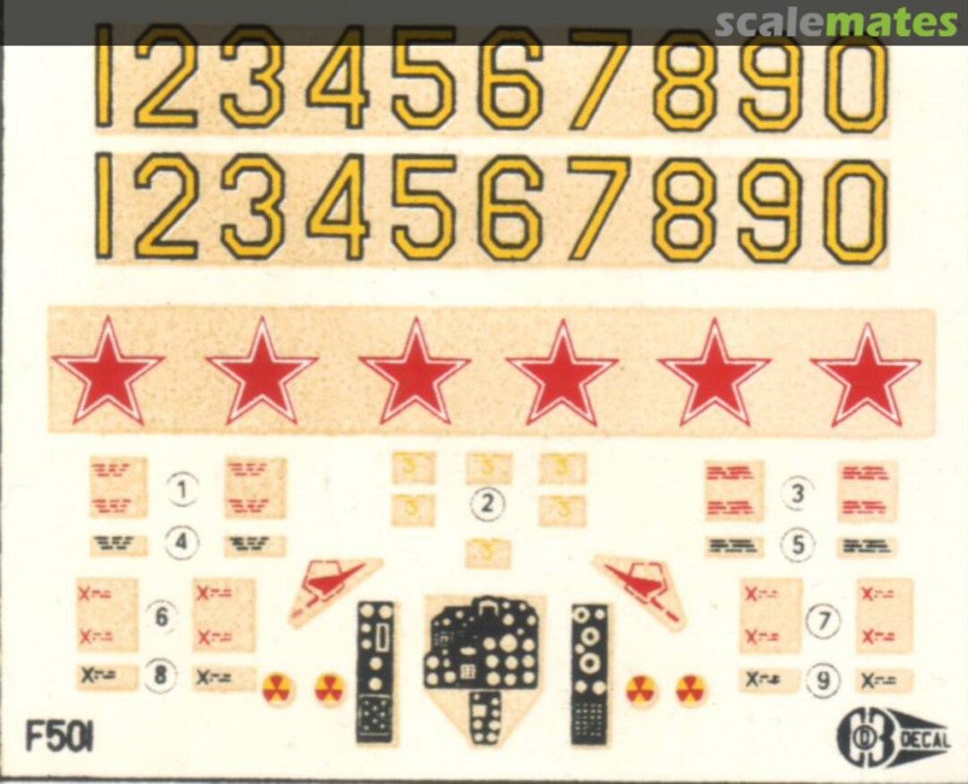 Boxart Mikoyan Mig-21F F501 KD Decal