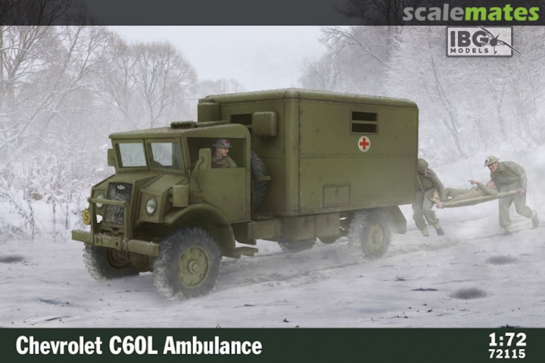 Boxart Chevrolet C60L Ambulance 72115 IBG Models Boxart Chevrolet C60L Ambulance 72115 IBG Models