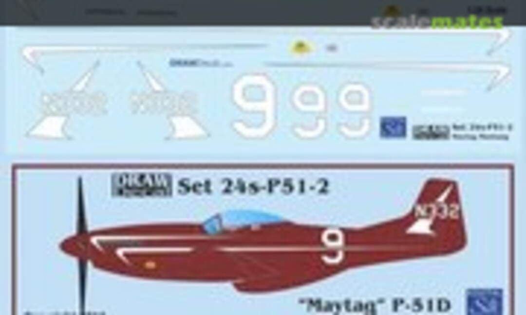 1:144 “Maytag” P-51D (Draw Decal 44-P51-2) 44-P51-2