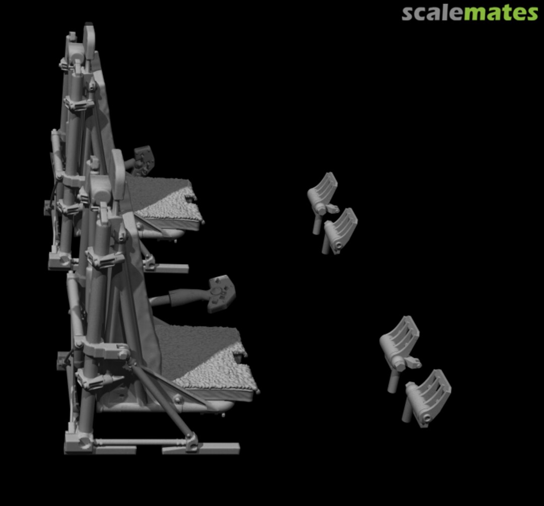 Boxart Set of two cockpit seats late style for SH-60, MH-60, with 2 collectives and 2 pairs of pedals included 480321 Reedoak Boxart Set of two cockpit seats late style for SH-60, MH-60, with 2 collectives and 2 pairs of pedals included 480321 Reedoak