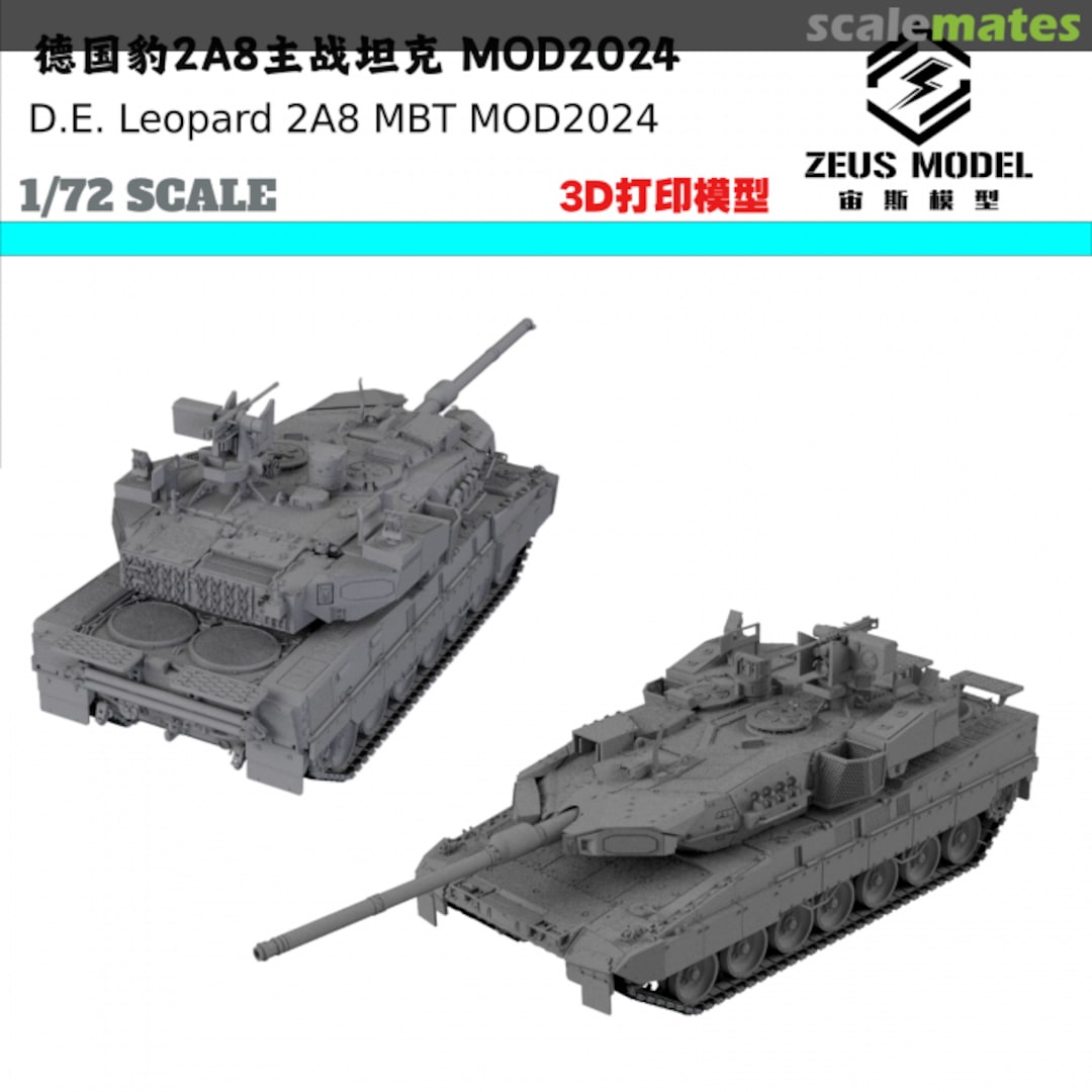 Boxart Leopard 2A8 MBT mod. 2024 Zeus Model Boxart Leopard 2A8 MBT mod. 2024 Zeus Model