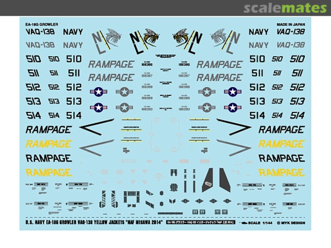 Boxart EA-18G Growler (NAF Misawa 2014) 06851 MYK Design Boxart EA-18G Growler (NAF Misawa 2014) 06851 MYK Design