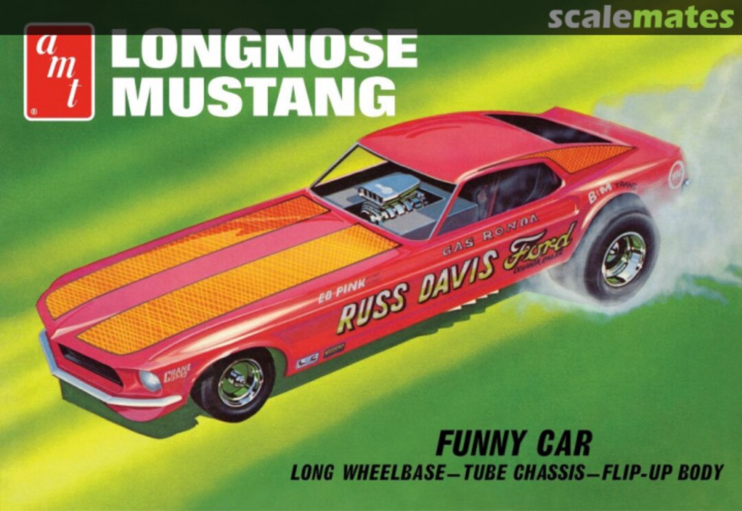 Boxart Longnose Mustang 1268 AMT Boxart Longnose Mustang 1268 AMT