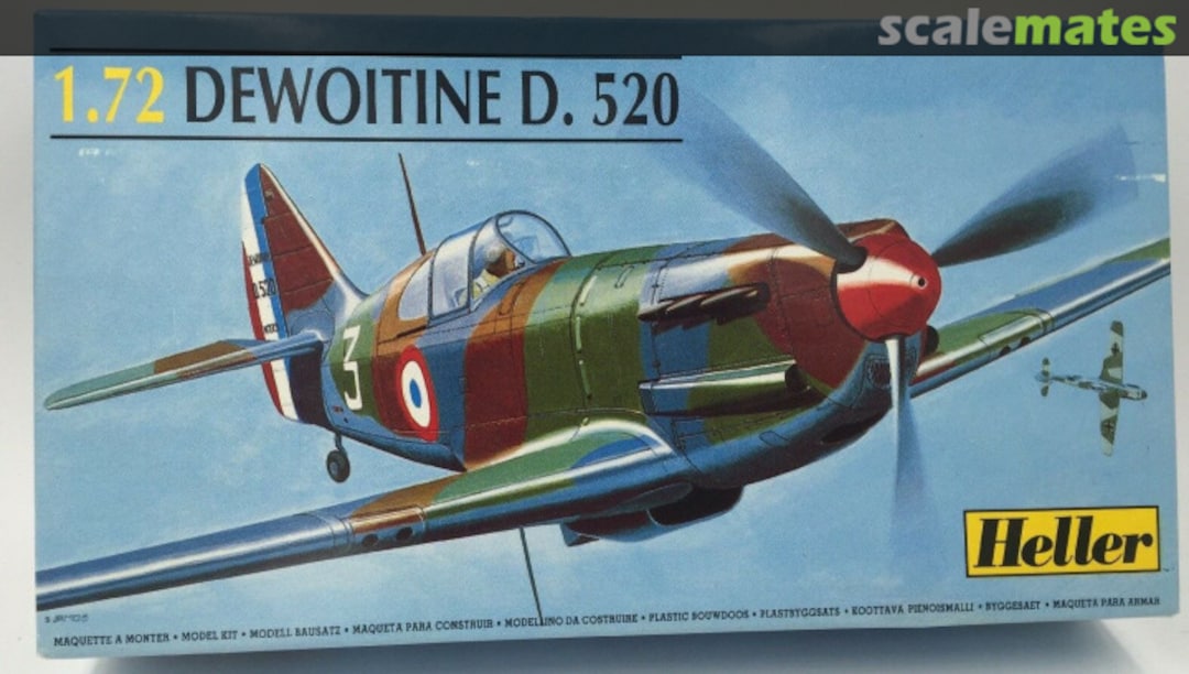 Boxart Dewoitine D. 520 80212 Heller Boxart Dewoitine D. 520 80212 Heller