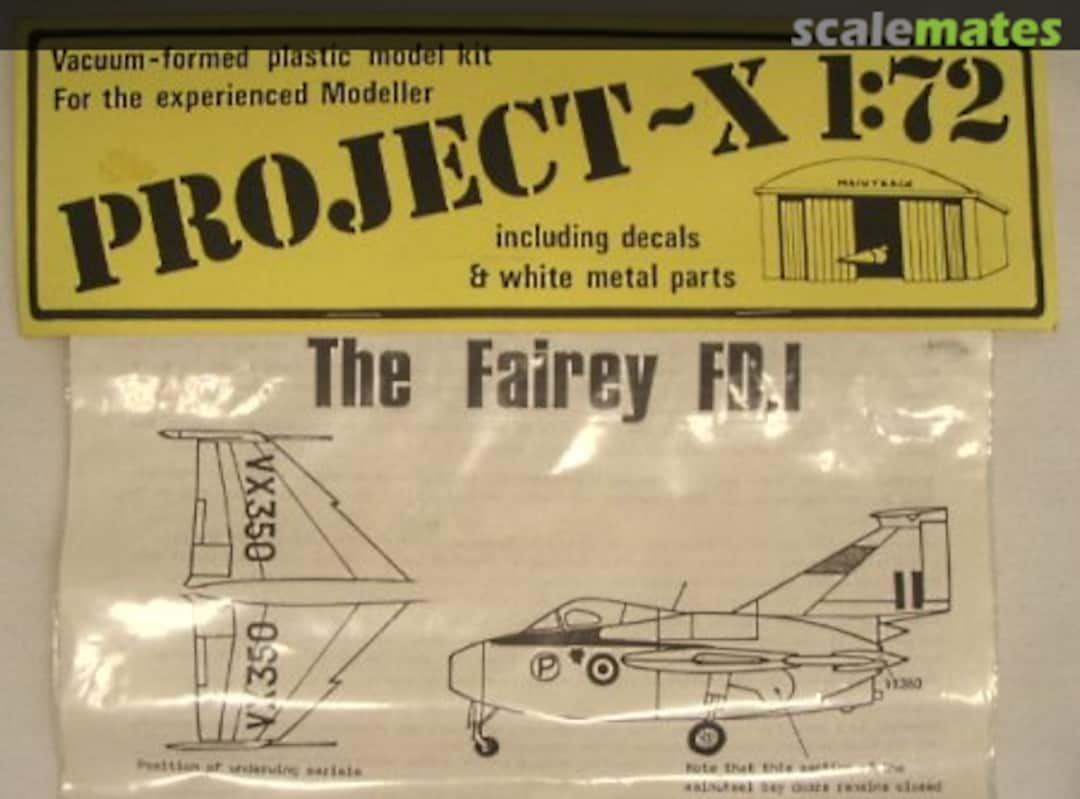 Boxart Fairey FD.1 PX 005 Maintrack Models