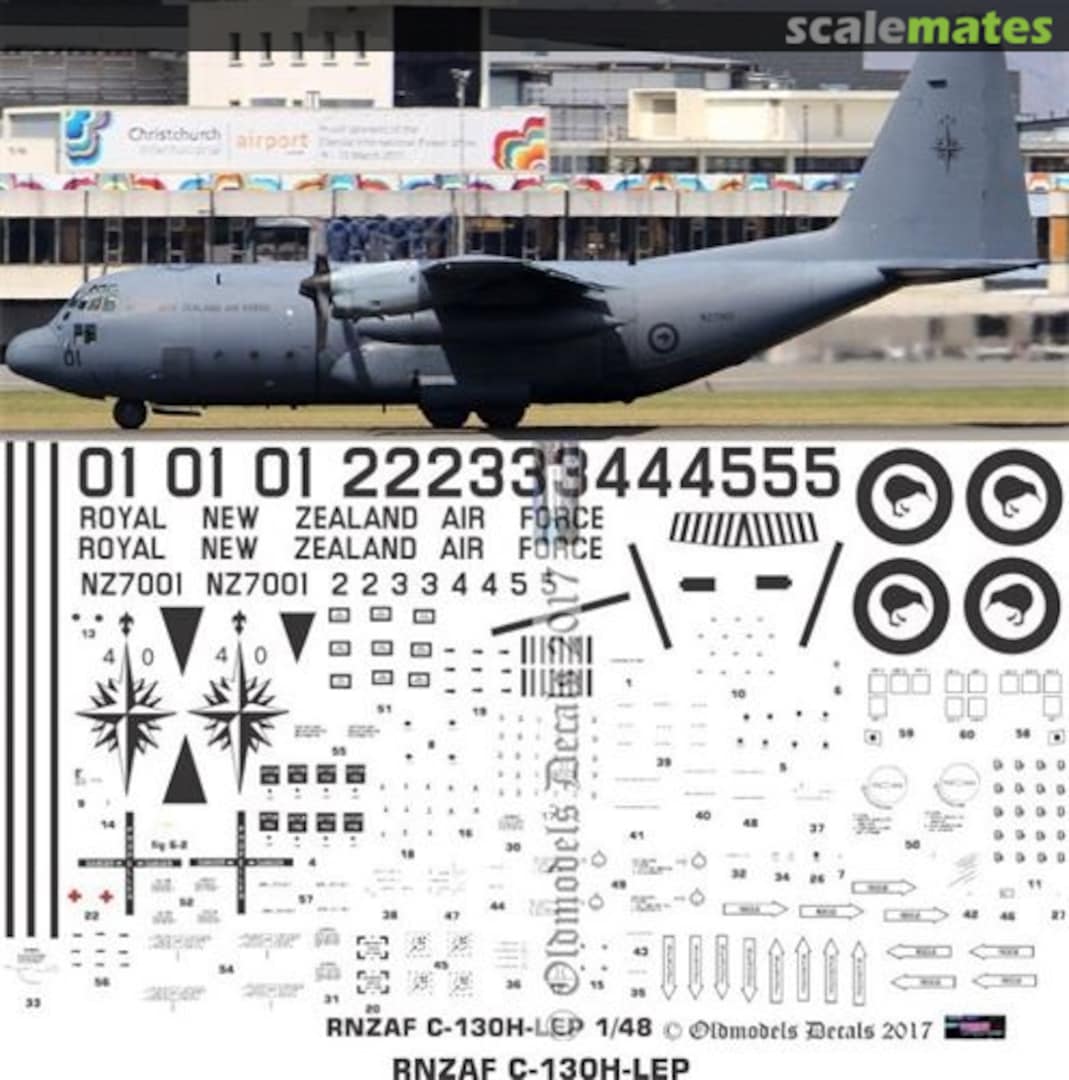 Boxart RNZAF C130H-LEP OMD0006 Oldmodels Decals Boxart RNZAF C130H-LEP OMD0006 Oldmodels Decals