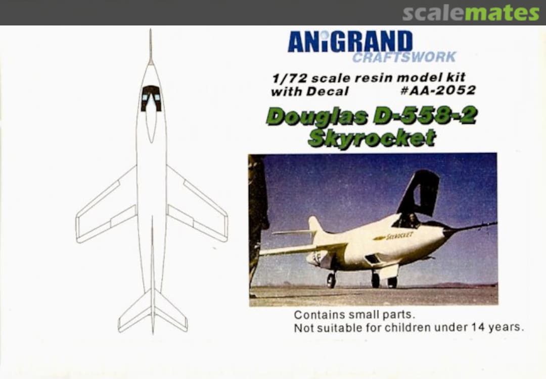 Boxart Douglas D558-2 Skyrocket AA-2052 Anigrand Craftswork Boxart Douglas D558-2 Skyrocket AA-2052 Anigrand Craftswork